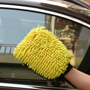 Супер -тродястная микрофибсовая автомобильная перчатка сетки, не царапая, легко чистить и сушить для очистки и сушки