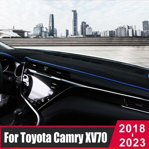 お得 車のダッシュボードカバーマット 照明パッド 機器パネル保護 トヨタカムリ70 xv70 2018-2020 2021用アクセサリー