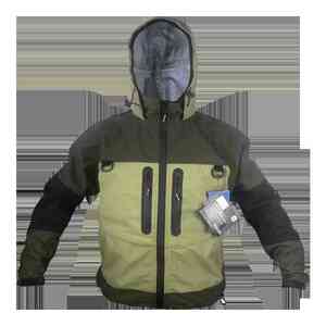 お得 通気性のあるフライフィッシングジャケット 防水服 ウェーディングジャケット 軽量 調節可能なフード パーカー