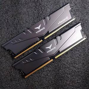 [ used ]DDR4 memory 16GB(8GBx2) TEAM T-Force Vulcan Z gray TLZGD48G2666HC18HBK [DDR4-2666 PC4-21300]