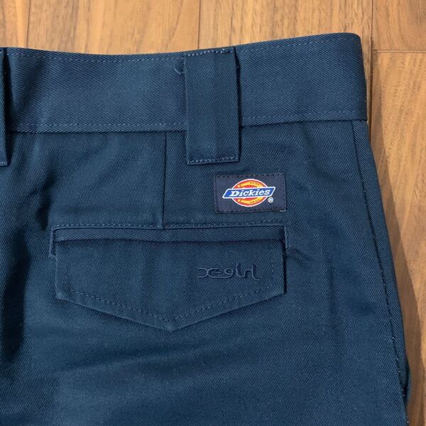 ディッキーズ Dickies エックスガールX-girl コラボUSA製 チノ ミニスカート 紺