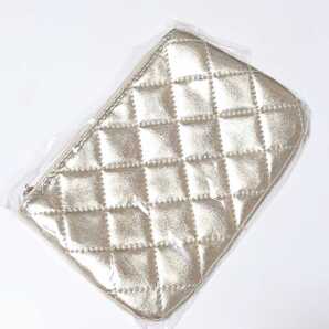 非売品 DR.CI:LABO ドクターシーラボ 金のリフトポーチ 化粧ポーチ ゴールド 金運 風水 クラッチ 小物入れ キルティング