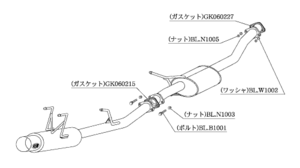 柿本改 ハイパーフルメガ N1+ Rev. N31338 マフラー ニッサン シルビア [E-(K)PS13] 柿本 送料無料