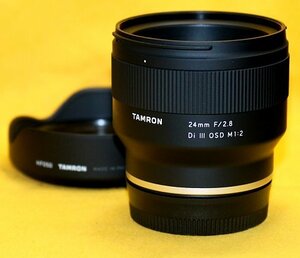 ★一発即決★TAMRON AF 24mm F2.8 Di III OSD M1:2★F051★SONY α7シリーズ対応★最新ファームウェアに更新済です★結構寄れます★