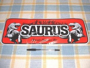 ＳＡＵＲＵＳ/ザウルス！恐竜/豪華/ビッグ/赤/ステッカー/シール/※ ヤフーショッピングストア/レア物商会・健美堂でも大量出品中！