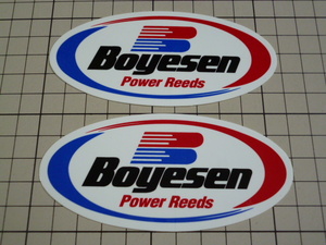 Boyesen Power Reeds ステッカー 2枚(108×50mm) ボイセン パワーリード