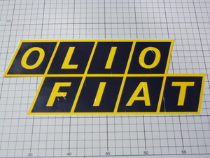 純正品 大きい OLIO FIAT ステッカー (300×117mm) オリオフィアット