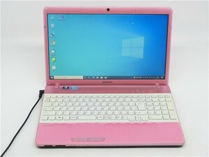 カメラ内蔵/15.6型/HDMI無線WIFi/ノートPC/Win10/SSD180/4GB/2世代i3/SONY VPCEH18FJ 新品無線マウス Office搭載