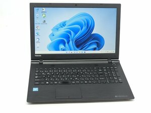 WEBカメラ/中古/15型/ノートPC/Windows11/新品SSD256GB/8GB/Celeron3215U/TOSHIBA　BB15/RB 　MS office搭載　HDMI/USB3.0