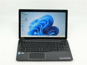 カメラ内蔵/15型タッチパネル/ノートPC/Win11Pro/新品SSD256/8GB/4世代i3/TOSHIBA　T654/57KB　　新品無線マウス　MSoffice2021搭載　