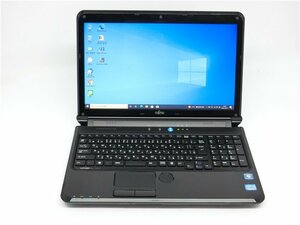 カメラ内蔵/15.6型/ノートPC/Windows10/新品SSD256/8GB/2世代i3/FMV　AH54/D　新品無線マウス/Office搭載/HDMI/USB3.0/テンキー　動作良品