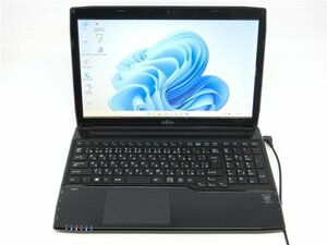 カメラ内蔵/中古/15型ノートPC/Win11/新品SSD256/8GB/4世代i3/FMV　WA1/S 　新品無線マウス MS office2021搭載　HDMI/USB3.0