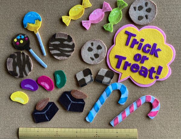 ハロウィン お菓子 壁面飾