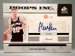 50枚限定 Auto 06 Upper Deck Steve Kerr スティーブ・カー NBA サイン Bulls ブルズ 3連覇 Spurs バスケ Panini ウォリアーズ 監督優勝