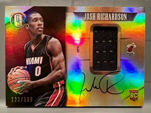 最高級直書 RC Auto Jersey 15 Panini Josh Richardson ジョシュ リチャードソン NBA ルーキー サイン ユニフォーム バスケ スパーズ Spurs