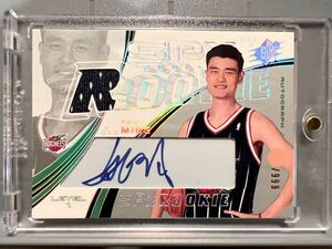 RC Auto Jersey 2002 Upper Deck SPX Rookie Yao Ming NBA ルーキー サイン ユニフォーム Rockets ロケッツ Panini バスケ 姚明 ヤオ ミン