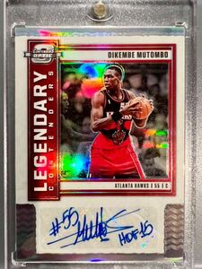 激レア/99枚限定 Prizm HOF #15 Auto 20 Panini Dikembe Mutombo ディケンベ・ムトンボ NBA 直筆 サイン バスケ リバウンド王 ブロック王