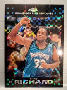 激レア/50枚限定 X-Fractor RC 07 Topps Chrome Chris Richard クリス・リチャード NBA ルーキー CBA バスケ Panini T-wolves ユニフォーム