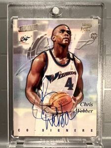 超絶レア直書 Auto 98 Topps Chris Webber Kerry Kittles クリス・ウェバー NBA サイン Panini Wizards ウィザーズ バスケ All-star HOF