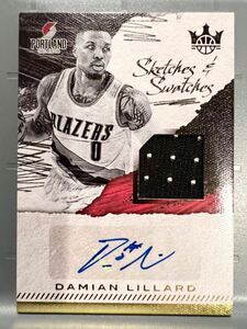 49枚限定 Auto Jersey 17 Panini Court Kings Damian Lillard デイミアン・リラード NBA 直筆 サイン ユニフォーム ブレイザーズ Blazers