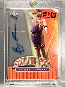 激レア フィルム 直書 Auto 00 Upper Deck Anfernee Hardaway ペニー・ハーダウェイ NBA サイン Suns ユニフォーム Panini バスケ All-star