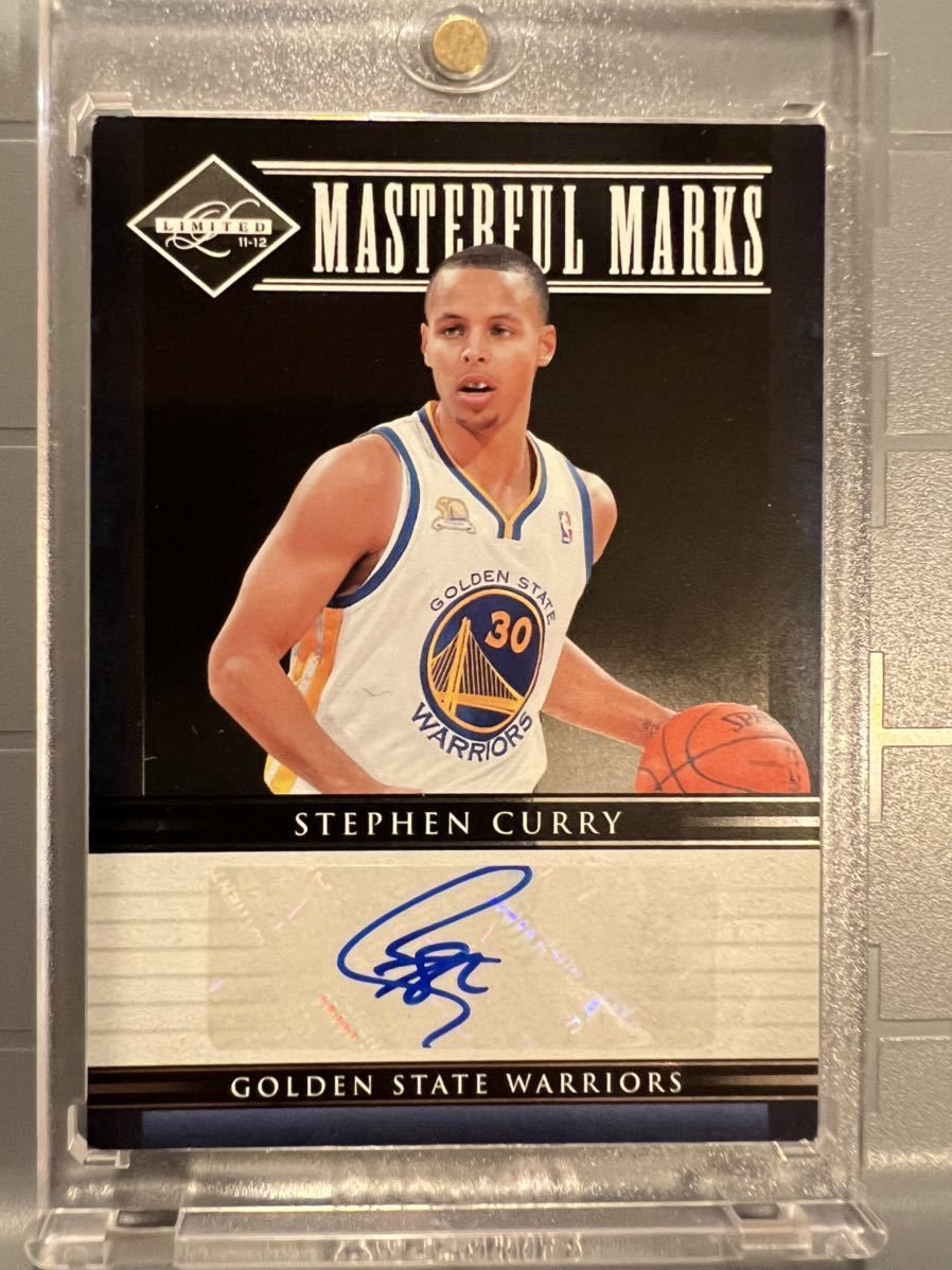 ステフィン カリー Stephen Curry 金箔押しサイン-