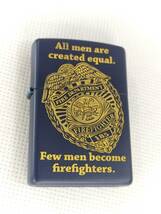 【パケ無料】廃盤極希少レア 極美品 ZIPPO 『Fire Fighters アメリカン ファイアーファイターズ 消防士』消火人命救助 ジッポー[e1056]_画像2