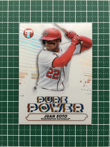 ★TOPPS MLB 2022 PRISTINE #PP-6 JUAN SOTO［WASHINGTON NATIONALS］インサートカード「PURE POWER」★