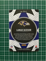 ★PANINI 2020 NFL CERTIFIED #CS-LJ LAMAR JACKSON［BALTIMORE RAVENS］インサートカード「CERTIFIED STARS」★_画像2