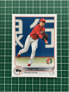 ★TOPPS NPB 2022 #129 野間峻祥［広島東洋カープ］ベースカード「BASE」★