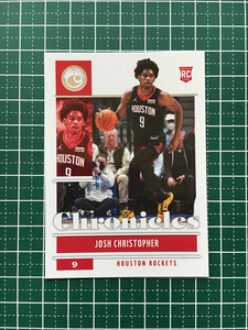 ★PANINI 2021-22 NBA CHRONICLES #39 JOSH CHRISTOPHER［HOUSTON ROCKETS］ベースカード「CHRONICLES」ルーキー「RC」★