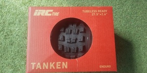 IRC　TANKEN　２７．５X２．６　タンケン　チューブレスレディ　６５０X６６B マウンテンバイク用チューブレスレディタイヤ