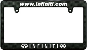 【新品・即決】カーボン調 ナンバーフレームINFINITI インフィニティ 汎用 USDM 日産 NISSAN