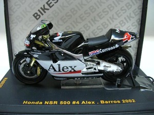 A★ ixo/イクソ 1/24 ★ HONDA/ホンダ NSR500 #4 アレックス・バロス 2002 マレーシア3位/オーストラリア2位表彰台 ★ 絶版