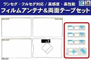 イクリプス AVN-Z01 フィルムアンテナ 左右 GPS一体型フィルムアンテナ 両面テープ セット ナビ 地デジ ガラス アンテナフィルム