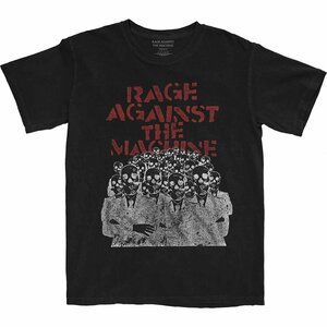 ★レイジ アゲインスト ザ マシーン Tシャツ CROWD MASKS - M 正規品 Rage Against The Machine スケルトン