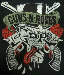 ★ガンズ アンド ローゼス Tシャツ Guns N' Roses Tongue Skull 黒 L / 正規品