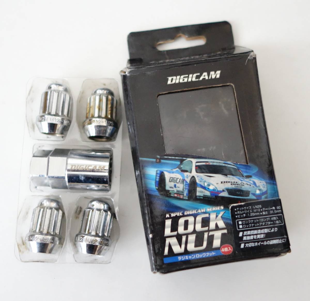 DIGICAMteji can *K'SPEC DIGICAM SERIES *LOCKNUT замковая гайка 4 штук * б/у товар оригинальная коробка * содержание гайка размер LM28 болт размер M12