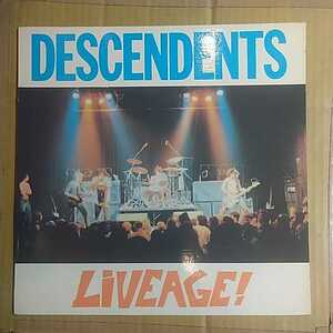 DESCENDNTS「liveage」米LP 1987年オリジナル★★パンクメロコアhardcore punkディセンデンツデセンデンツ