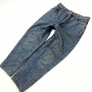 ラングラー ☆ Wrangler W34 テーパード ジーンズ デニムパンツ ウォッシュ ブルー オールド 90s アメカジ ストリート 古着MIX■Ja5040