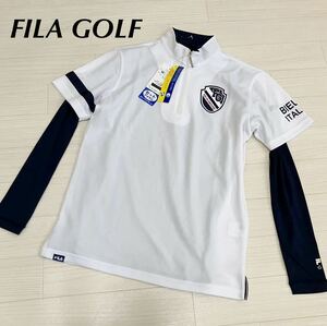 Fila Golf Golf Wear Мужская рубашка Pore Inner 2 сета 2 размера M Новая неиспользованная цена 9790 иен пот -поглощение быстро