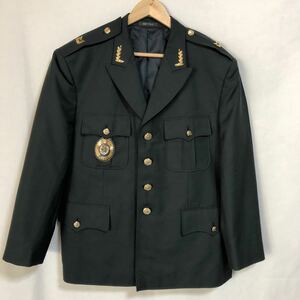 美品 韓国軍 陸軍 制服 ミリタリー テーラード グリーンジャケット 階級章付き 将校 将軍