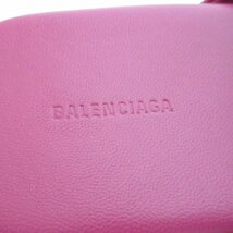 美品 20AW BALENCIAGA バレンシアガ レザー COSY BBロゴ スクエアトゥ ミュール フラットシューズ 37 約23.5cm ピンク系_画像8