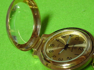  rare article design VANGUARD Ⅱ.. clock magnifier. cover attaching Gold 