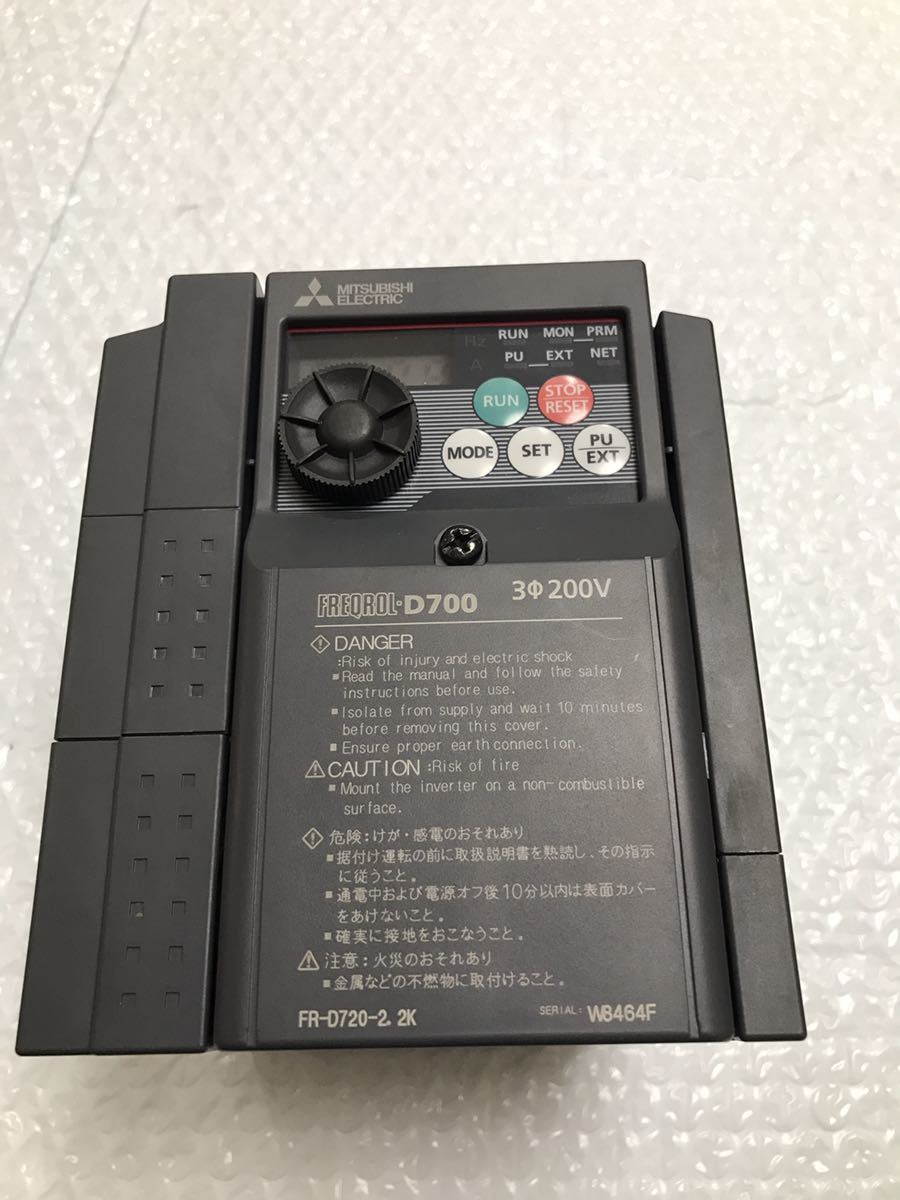 三菱電機インバーター FRーD720ー0.2K 4セット-