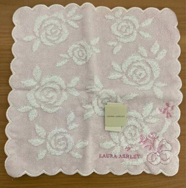 タオルハンカチ LAURA ASHLEY ローラアシュレイ タグ付き