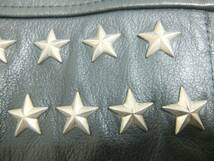 希少 廃版 Schott Leather Star Patch ビンテージ加工 シングルレザーライダース レザージャケット L バイカー JUNK カスタム 星条旗 国旗_画像8