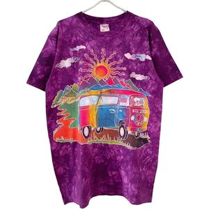 ■激レア■90s USA製 THE MOUNTAIN MICHEAL MCGLOIN GRATEFUL DEAD タイダイ アート Tシャツ L XL ザ マウンテン グレイトフルデッド ベア