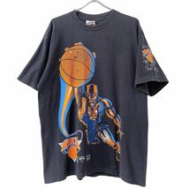 ■激レア■90s USA製 NEW YORK KNICKS Tシャツ XL ニューヨーク ニックス NBA バスケ ビンテージ_画像1