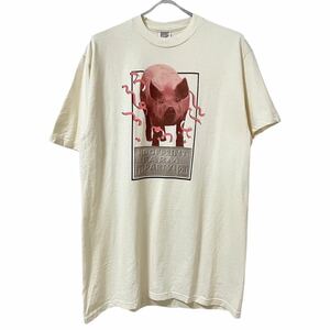 ■激レア■90s USA製 豚 プリント Tシャツ L pig babe ベイブ 企業 アート 映画 ビンテージ